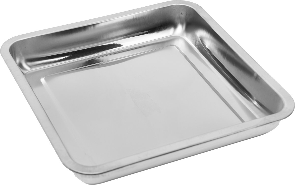 RVS Tray | 30 x 30 cm | Veelzijdig & duurzaam serveerplateau | Handig dienblad | Ideaal voor keuken en catering